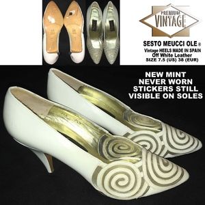 SESTO MEUCCI OLE VINTAGE HEELS NEW!!!